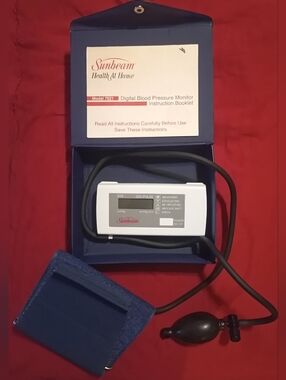 Rare Vtg. Sunbeam (Health at Home) Digital Blood Pressure Monitor - Model 7621